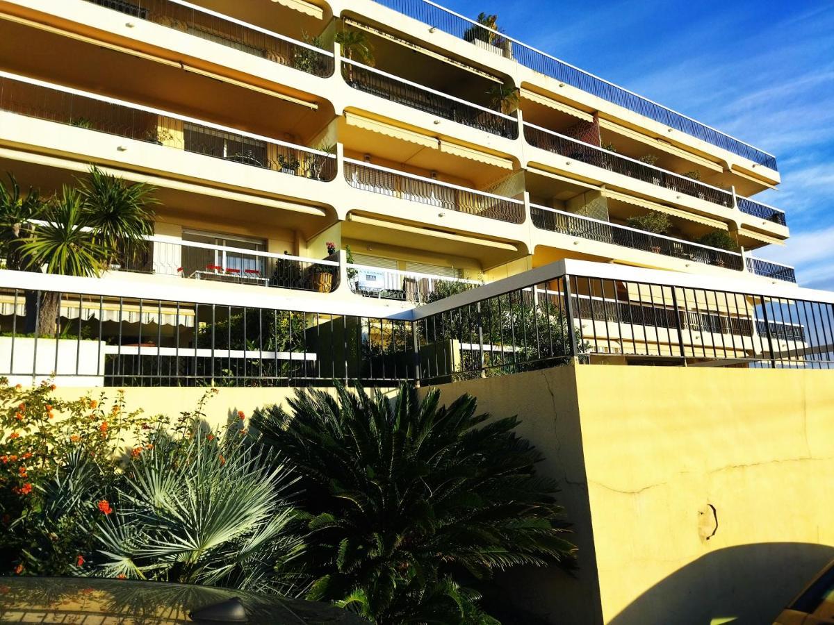 3 Pieces Vue Mer Et Piscine Quartier Parc Imperial Nice Exteriör bild